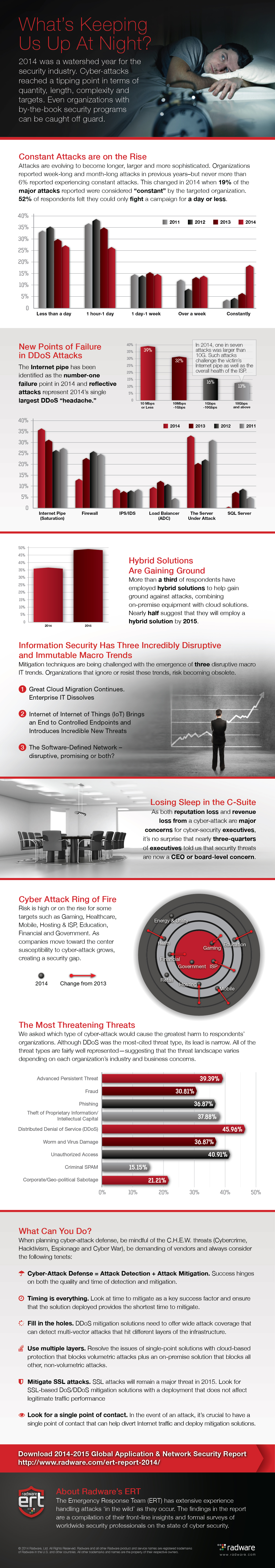 2014 - 2015 Global Application & Network Security Infographic