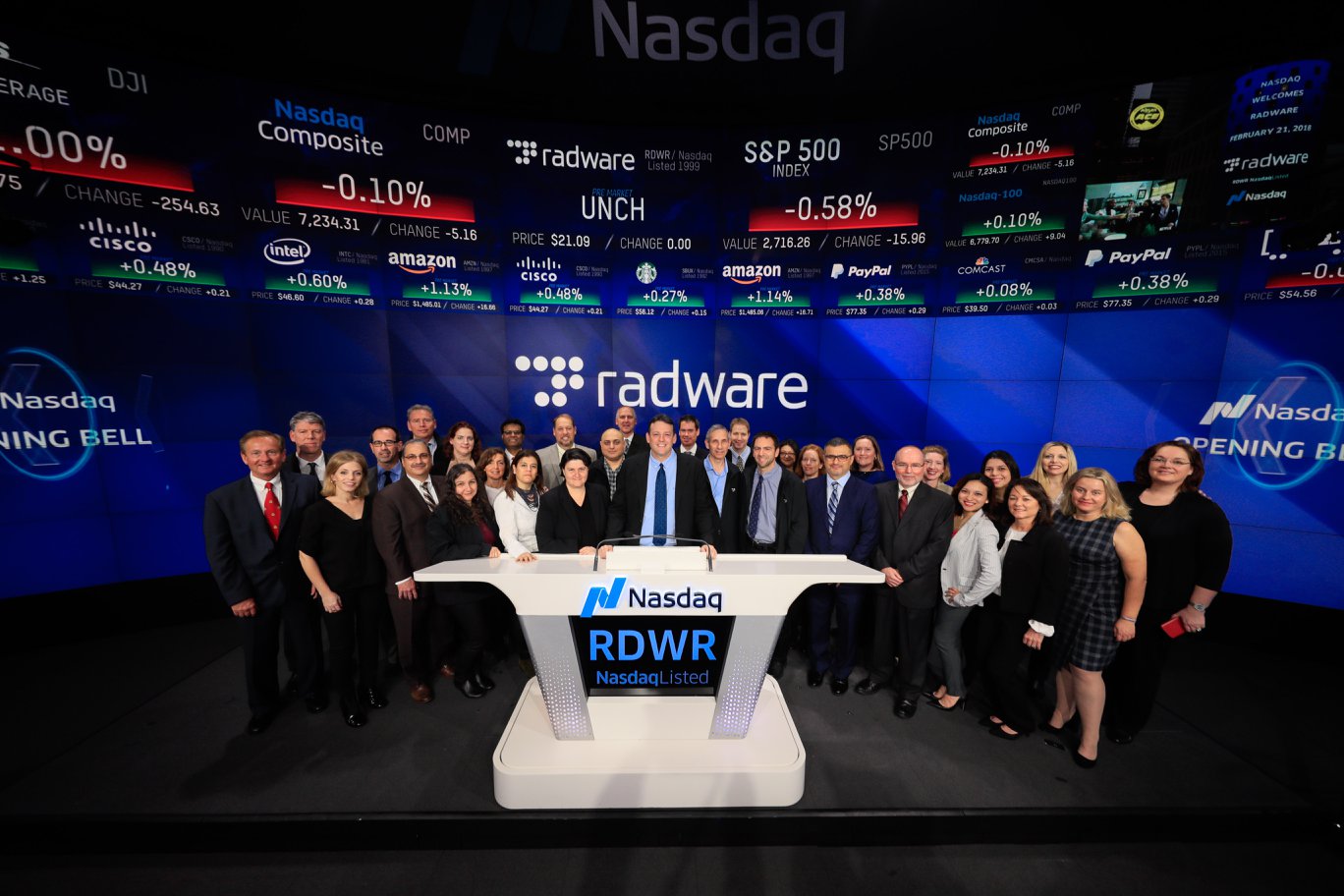 Radware at Nasdaq