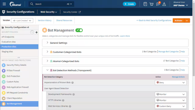Akamai Dashboard