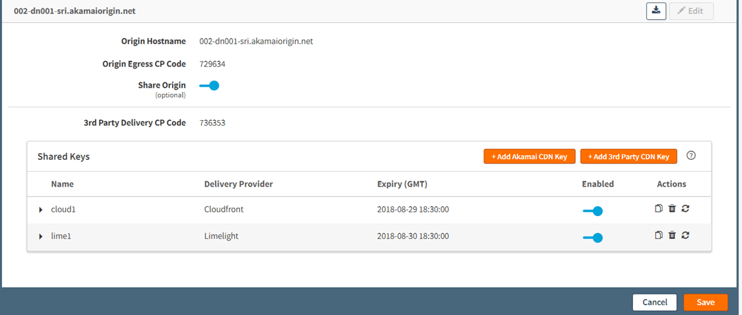 Akamai CDN Dashboard