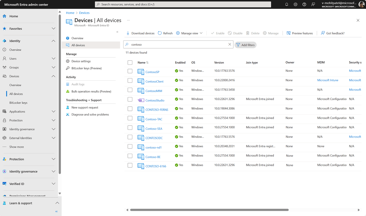 Microsoft Entra Dashboard