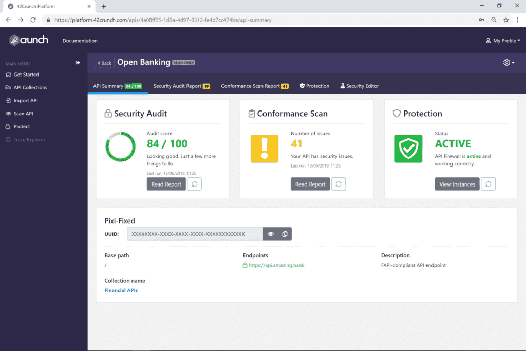 42Crunch Dashboard