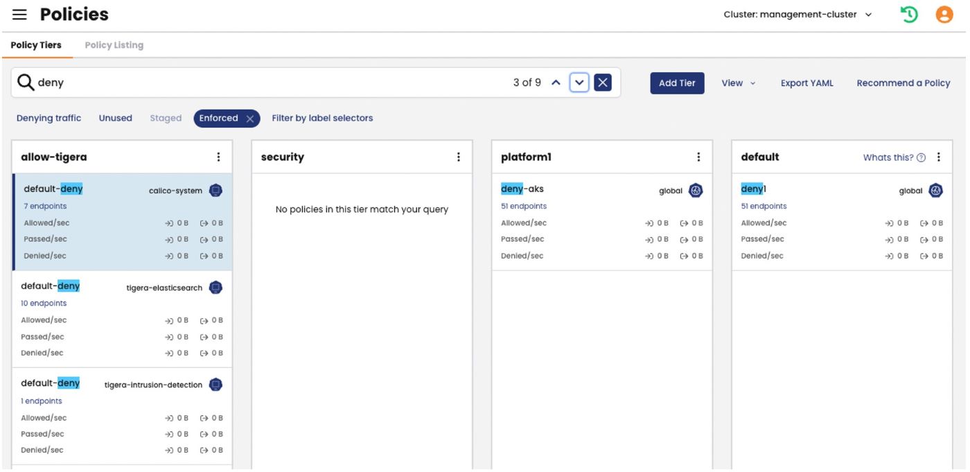 Calico Platform Dashboard