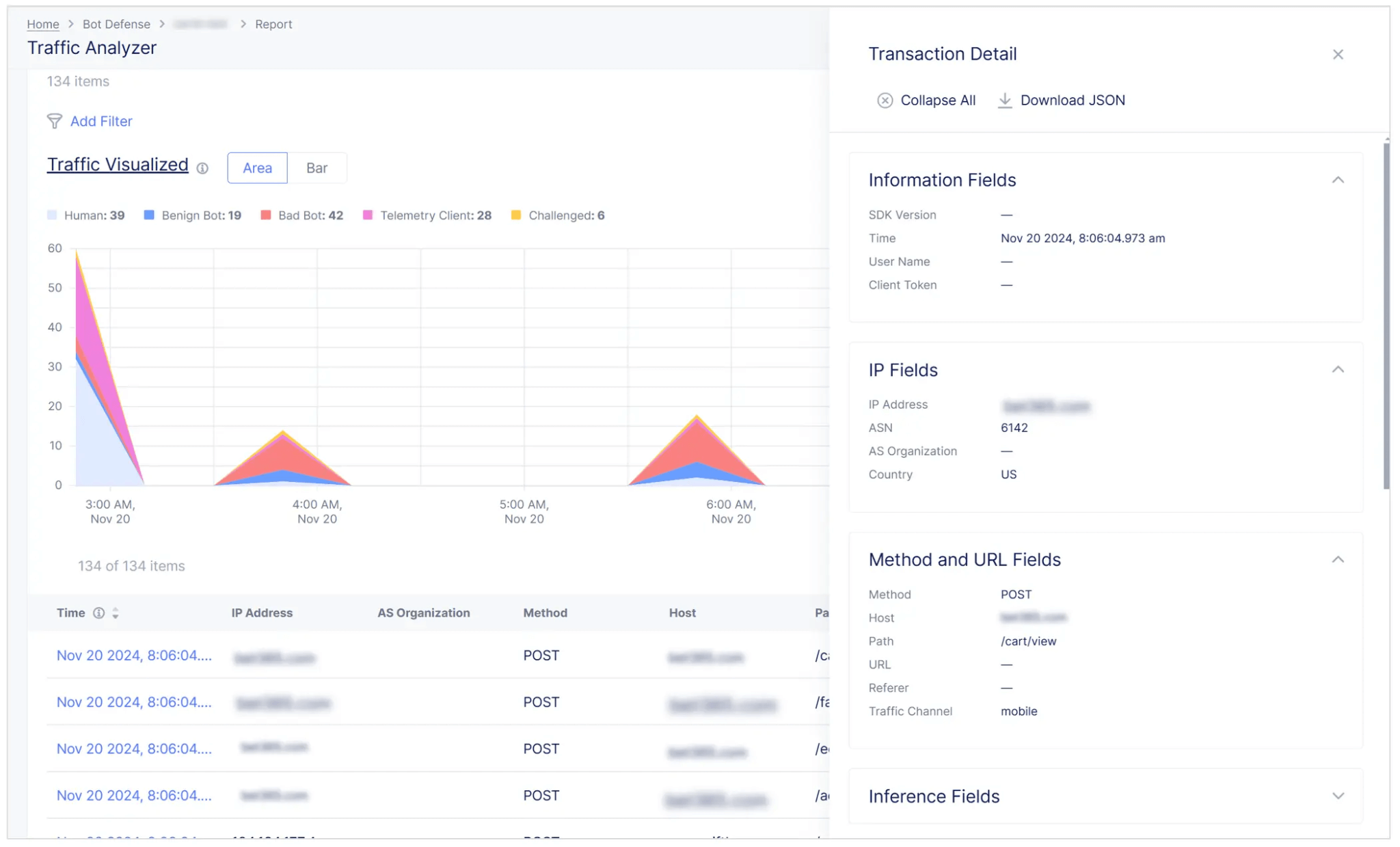 F5 Bot Defense dashboard