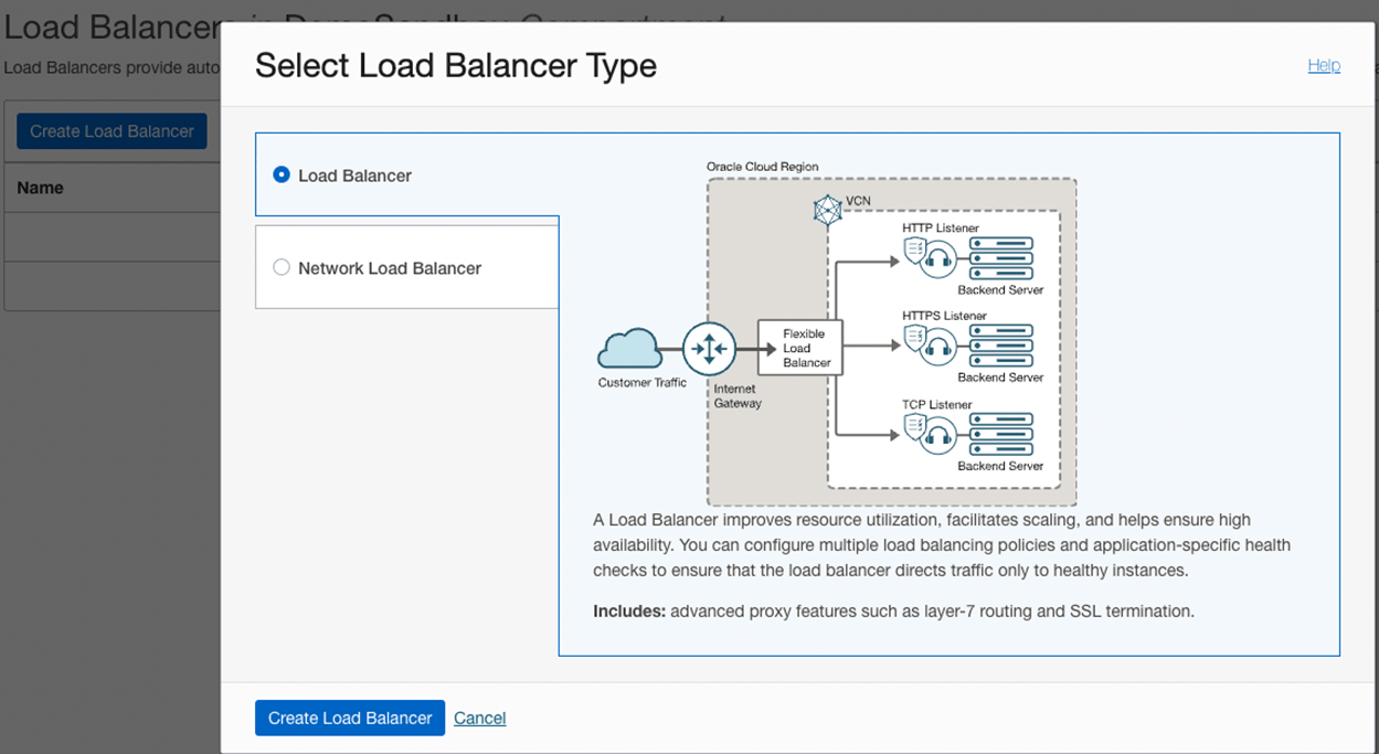 Oracle OCI Load Balancer
