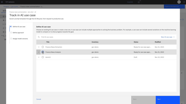 IBM Dashboard