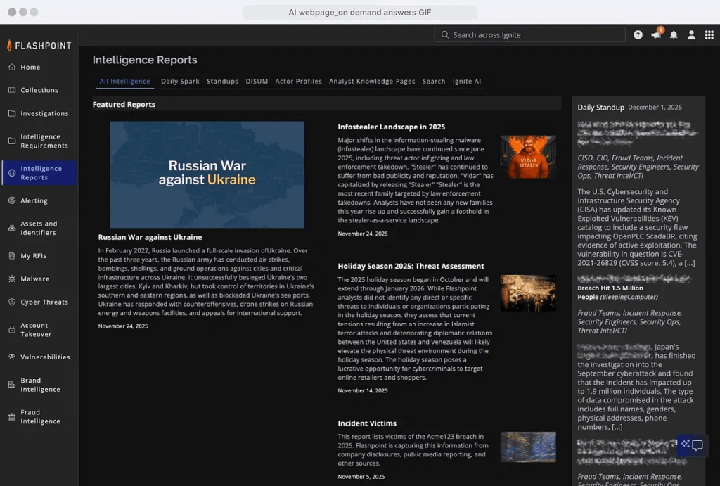 Flashpoint Dashboard