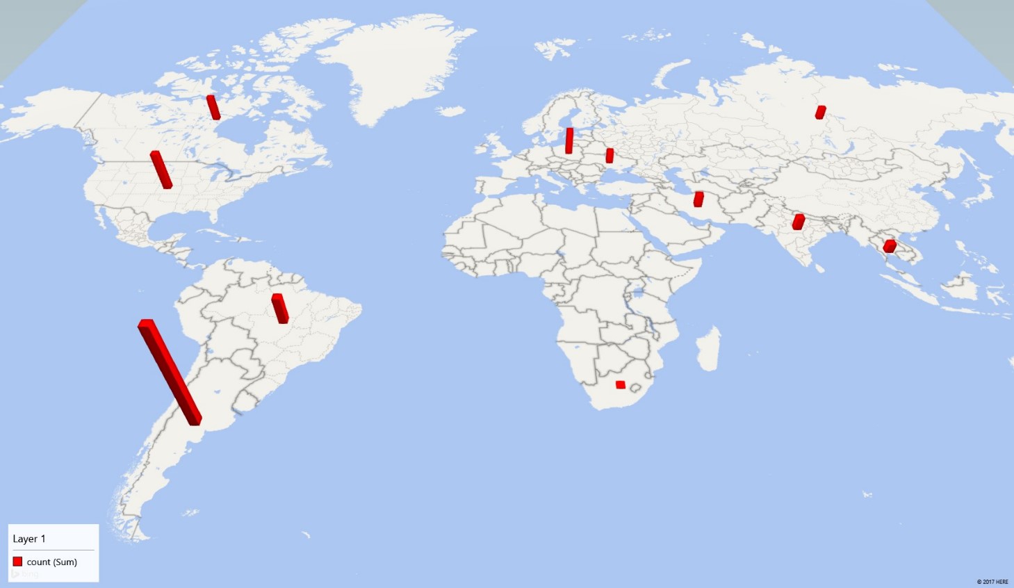 Geo mapped source IPs of BrickerBot.1