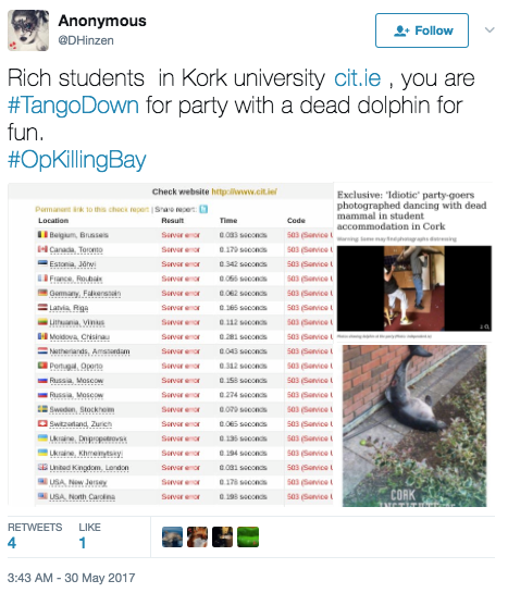 Cork University OpKillingBay 2017 | Radware Security