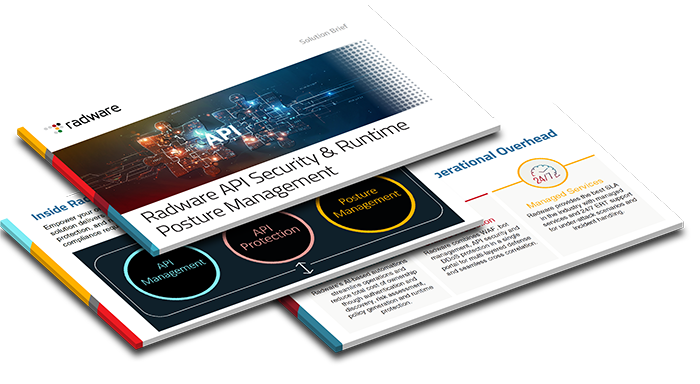 Radware API Security Service Solution Brief Cover