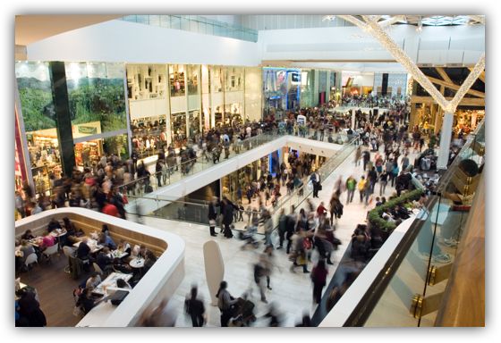 Crowd in the mall