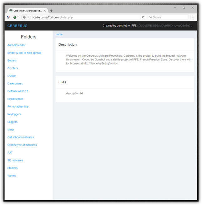 cerberus-malware-repository