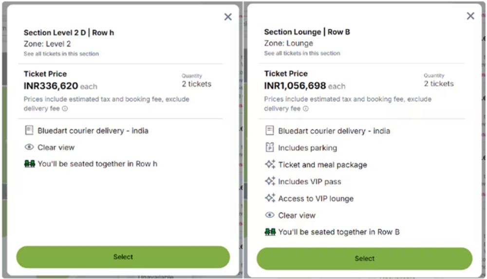 Coldplay Concert Ticket Scalping (details)