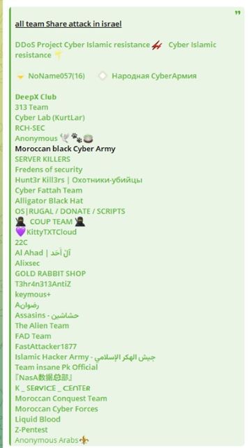 The Sky Aid public communication list of pro-Palestinian groups
