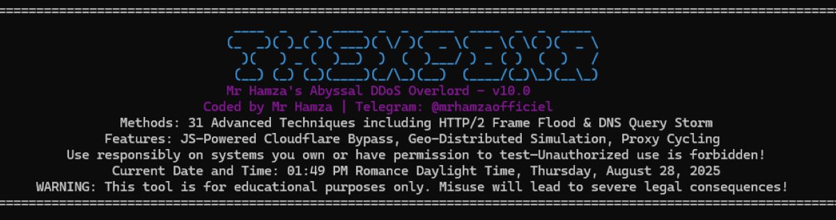 Figure 3: Mr. Hamza's tool-logo (source: Radware)
