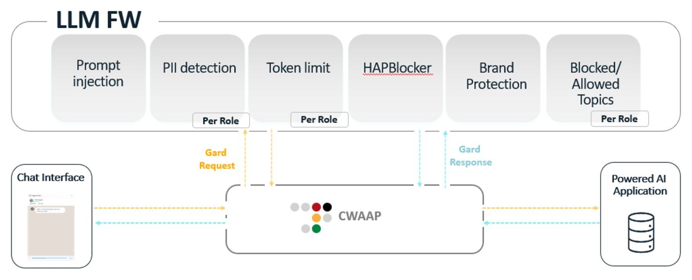 A diagram introducing the LLM FW guards