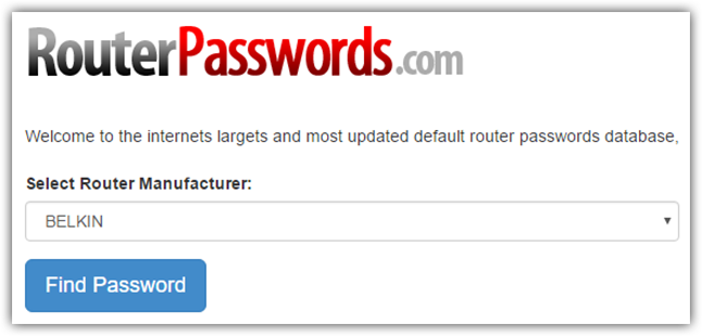 router-passwords